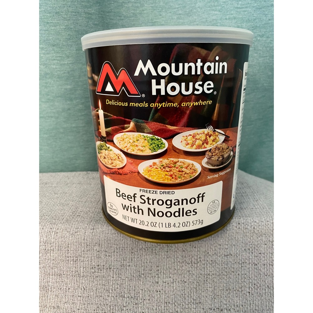 Mountain House Beef Stroganoff with Noodles Freeze Dried Food #10 Can 20.2oz